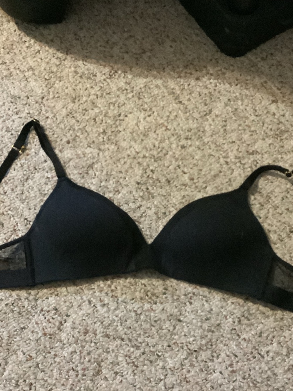 Lively Black Molded T-Shirt Bra with Adjustable Straps